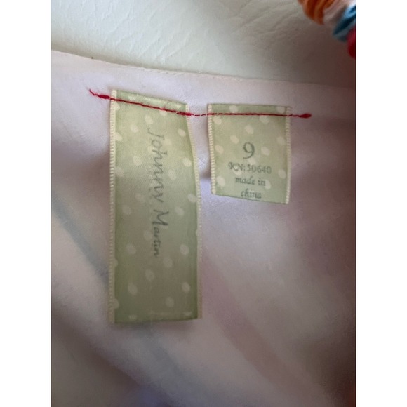 Vintage Johnny Martin Y2K Multicolor Striped Babydoll Dress Size 9 Jr. Hippie - Picture 4 of 12